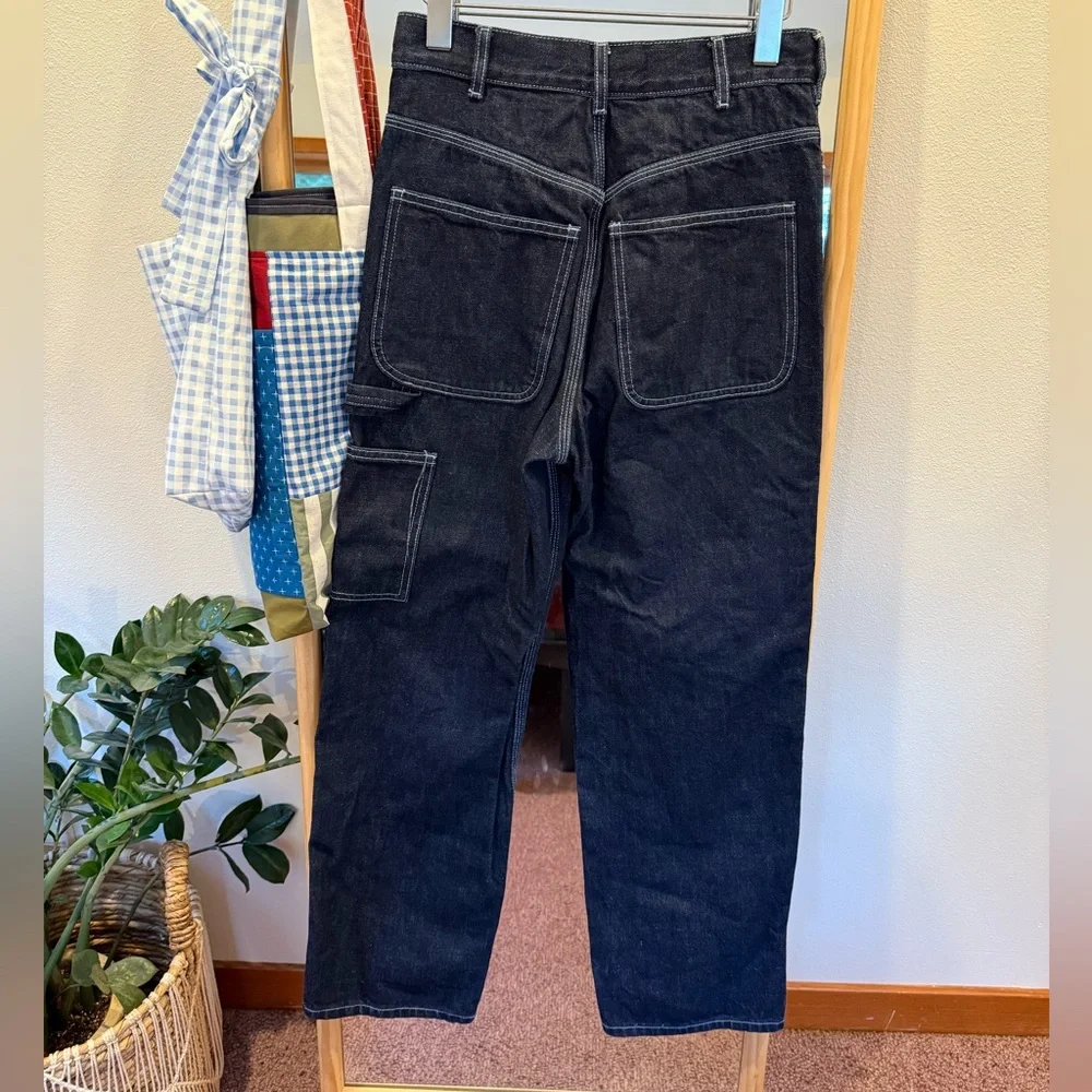 Jesse Kamm Patchfront Handy Pant Dark Japanese Denim - Picture 3 of 7